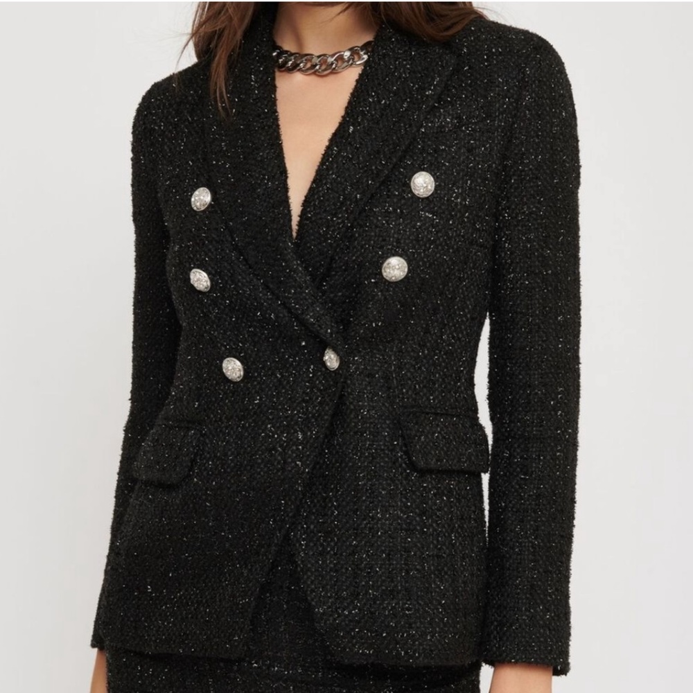 DYNAMITE Tweed Blazer